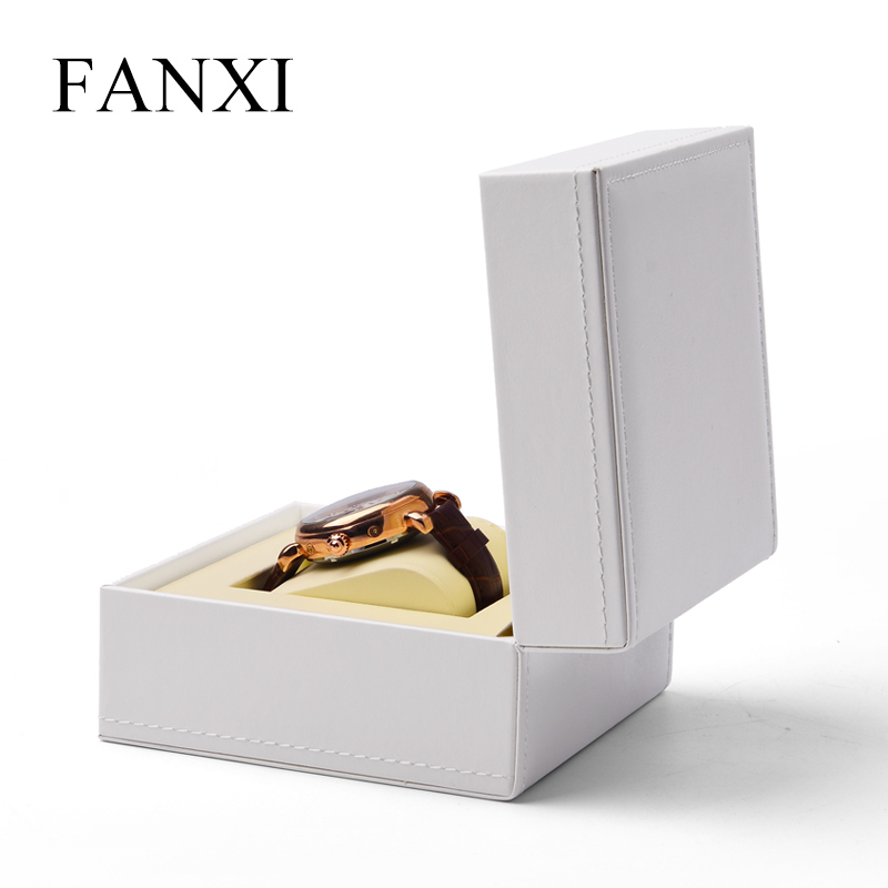 FANXI Factory Hign End Brand Watch Box For Single Watch By PU Leather Wrist Watch Box