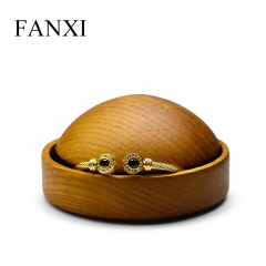 FANXI factory wholesale custom logo showcase wood bangle display watch display stand