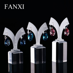 FANXI factory wholesale custom logo acrylic jewelry jewlery jewellry necklace bracelet bangle pendant earring ring display