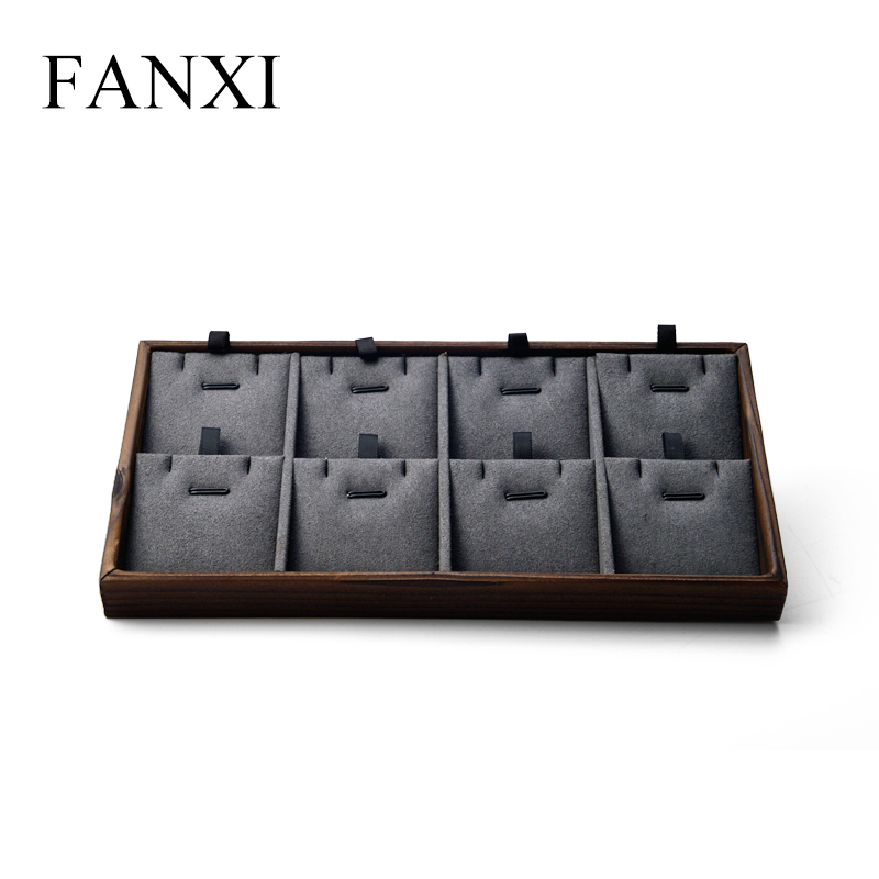 FANXI Custom Luxury high quality wooden display for jewelry display