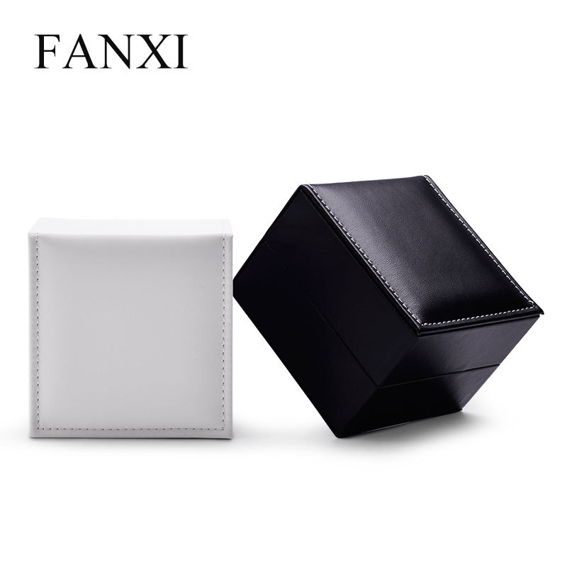 FANXI Factory New Launch Watch Packing Custom High-quality PU leather and Insert Velvet Watch Box Custom Logo