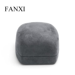 FANXI Wholesale Custom Microfiber Jewelry Storage Ring Jewelry Box