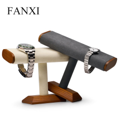 FANXI factory custom wooden bracelet banlge jewerly display stand watch rack