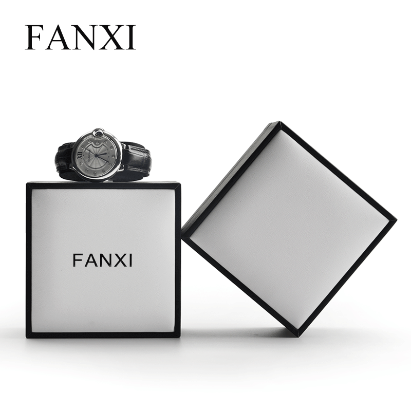 FANXI factory custom leather plastic watch gift box packaging