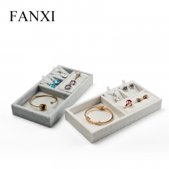 FANXI factory custom velvet jewelry organizer display tray