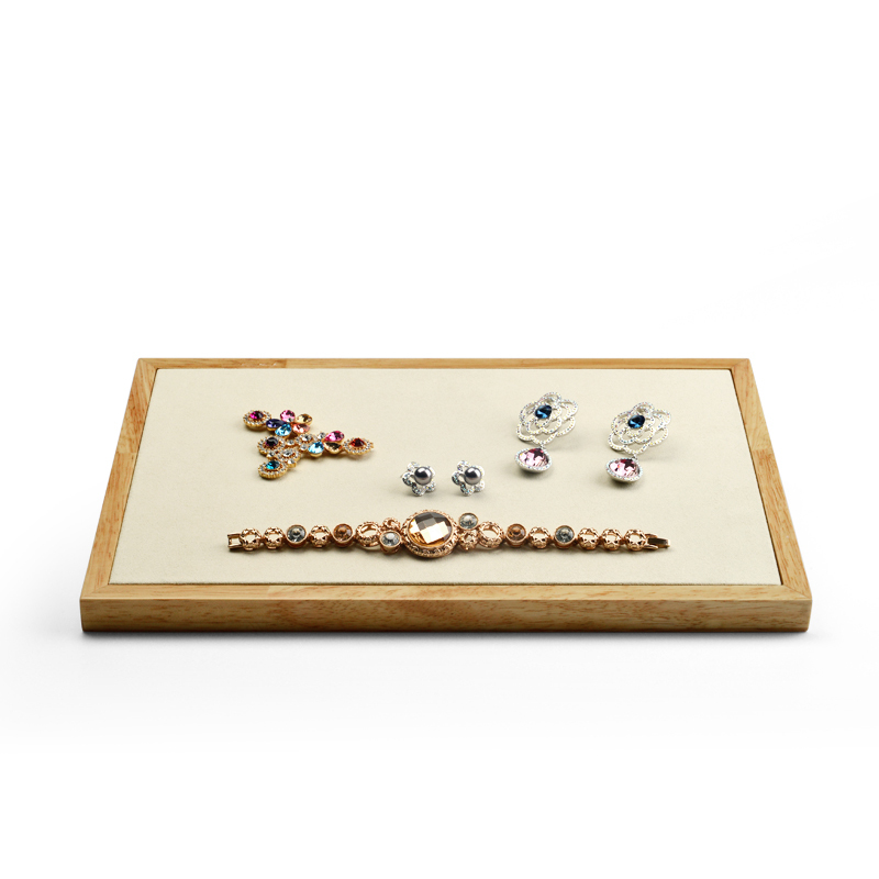 FANXI factory custom wooden jewelry display organizer tray