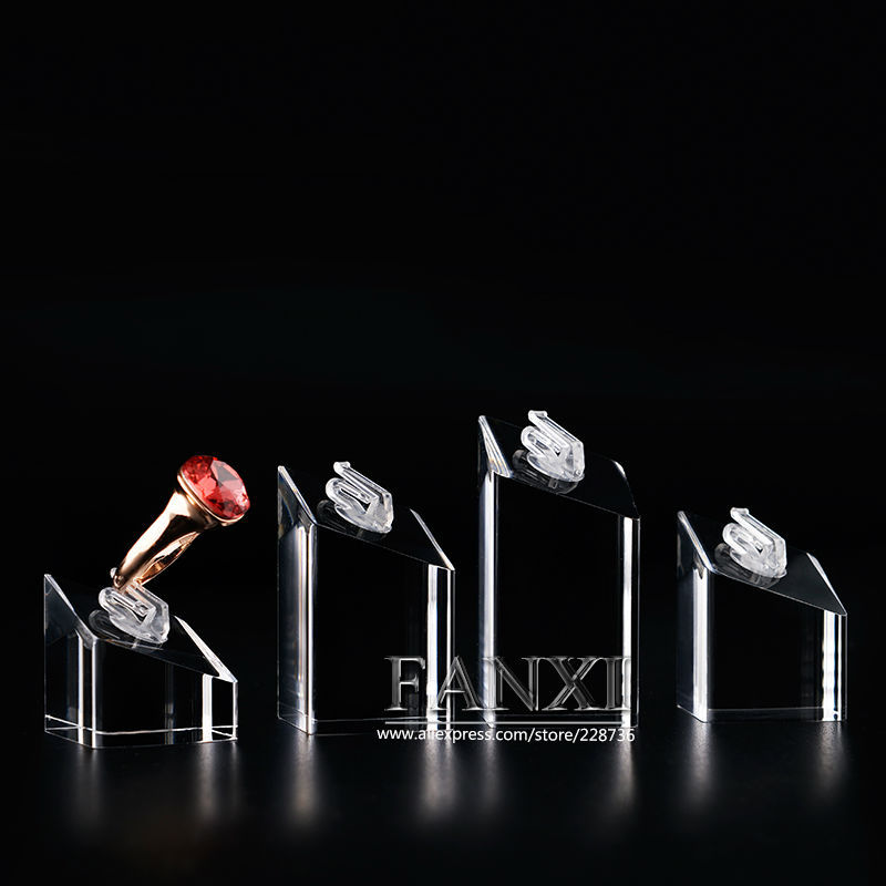 FANXI factory custom logo jewelry acrylic ring display stand