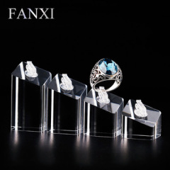 FANXI factory custom logo jewelry acrylic ring display stand