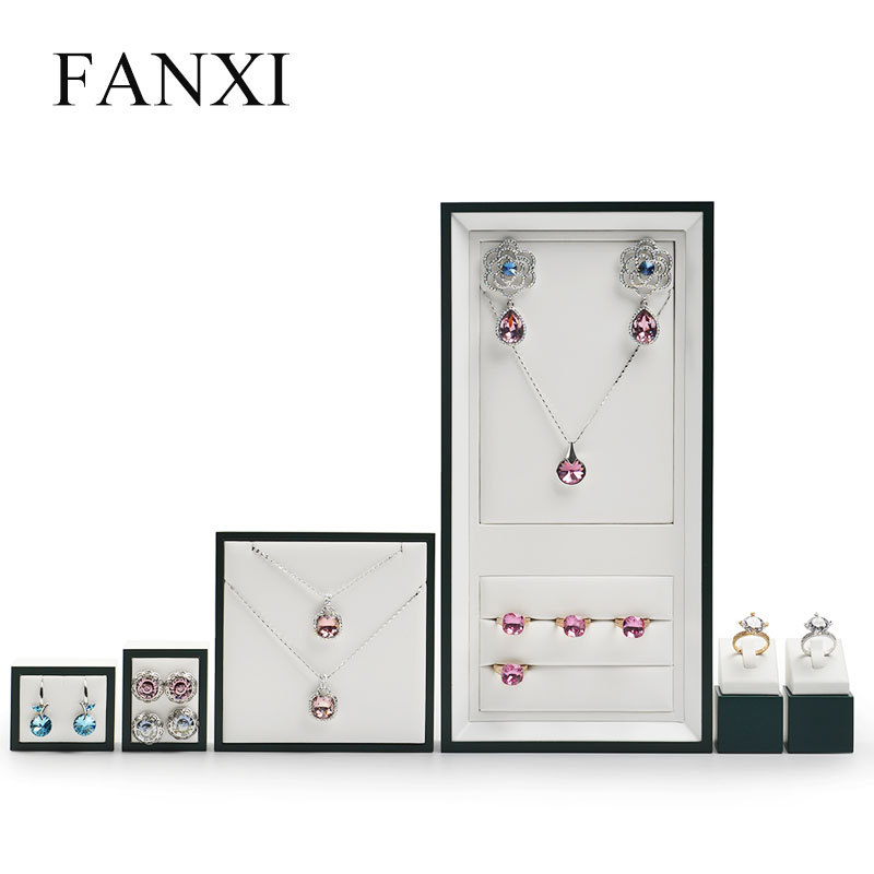 FANXI factory custom logo counter jewellery display stand set