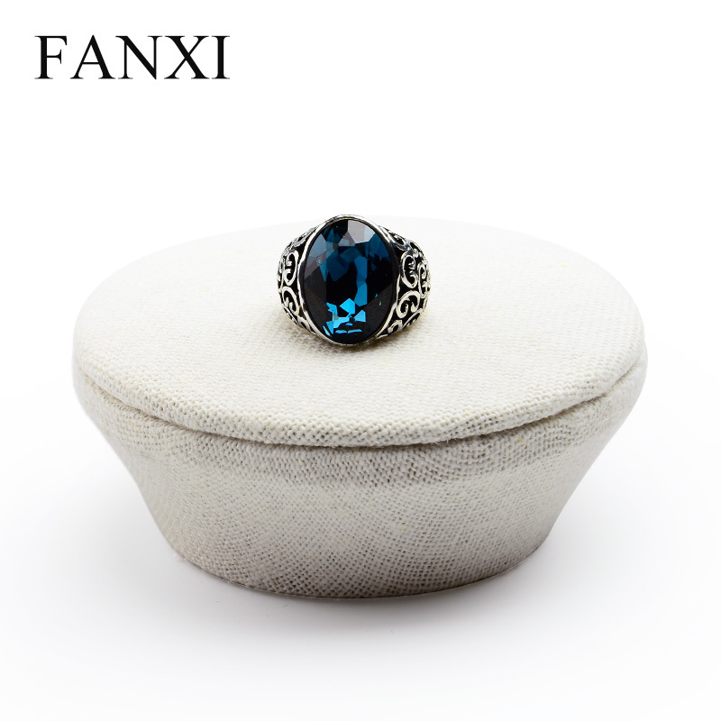 FANXI factory custom logo linen jewelry bangle display stand
