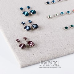 FANXI factory custom logo cream earring display stand rack