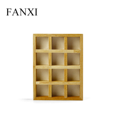 FANXI factory custom logo wooden jewellery display tray