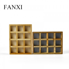 FANXI factory custom logo wooden jewellery display tray