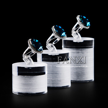 FANXI factory custom logo acrylic jewelry ring display stand