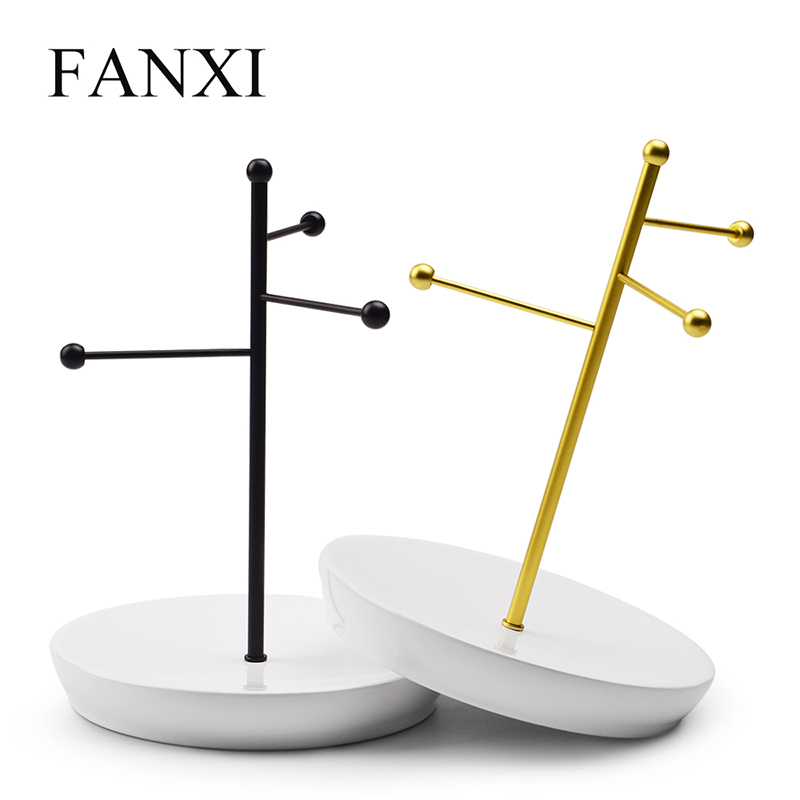 FANXI factory custom metal jewelry display rack jewerly stand tree