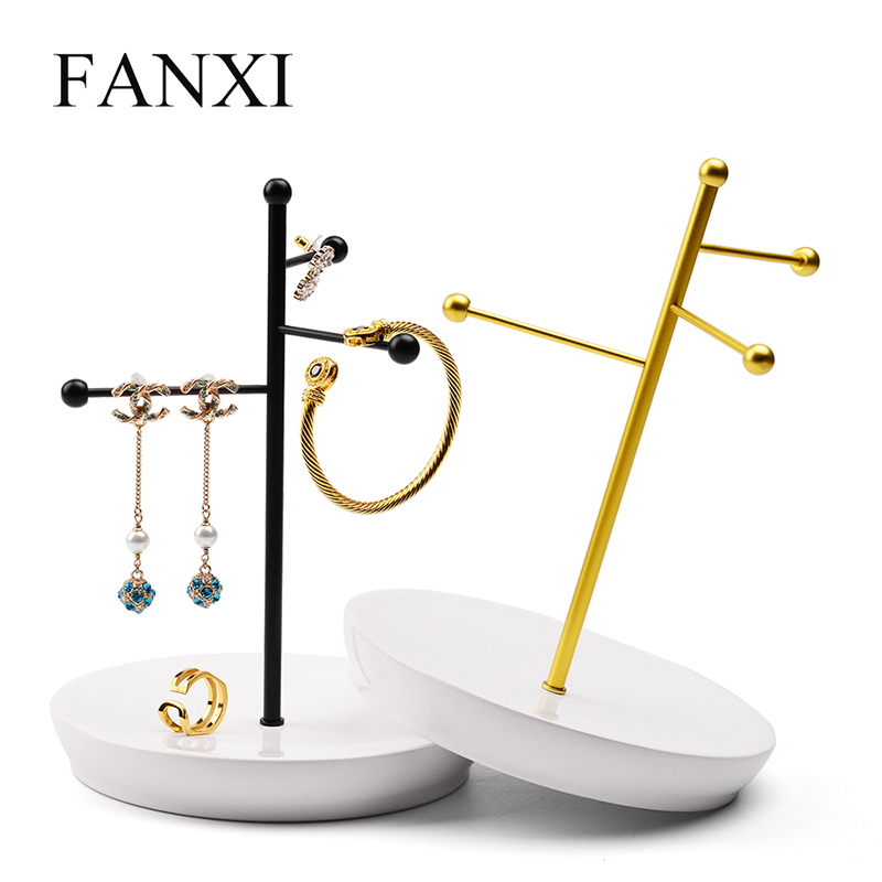 FANXI factory custom metal jewelry display rack jewerly stand tree