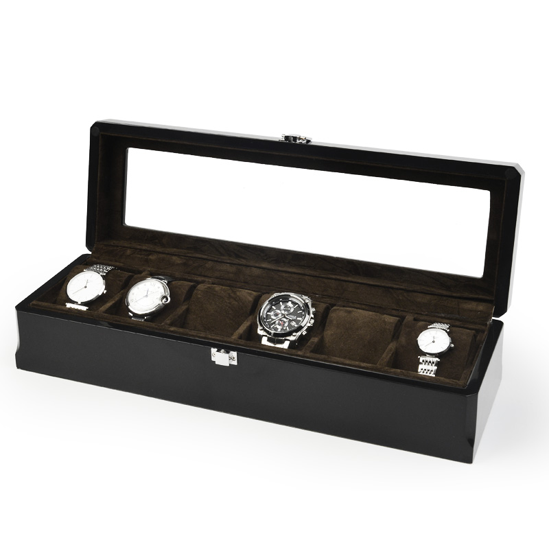 Wooden watch storage box
