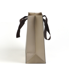 custom brown craft paper shopping bag