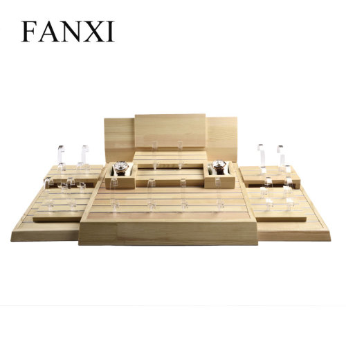 luxury wooden watch display stand