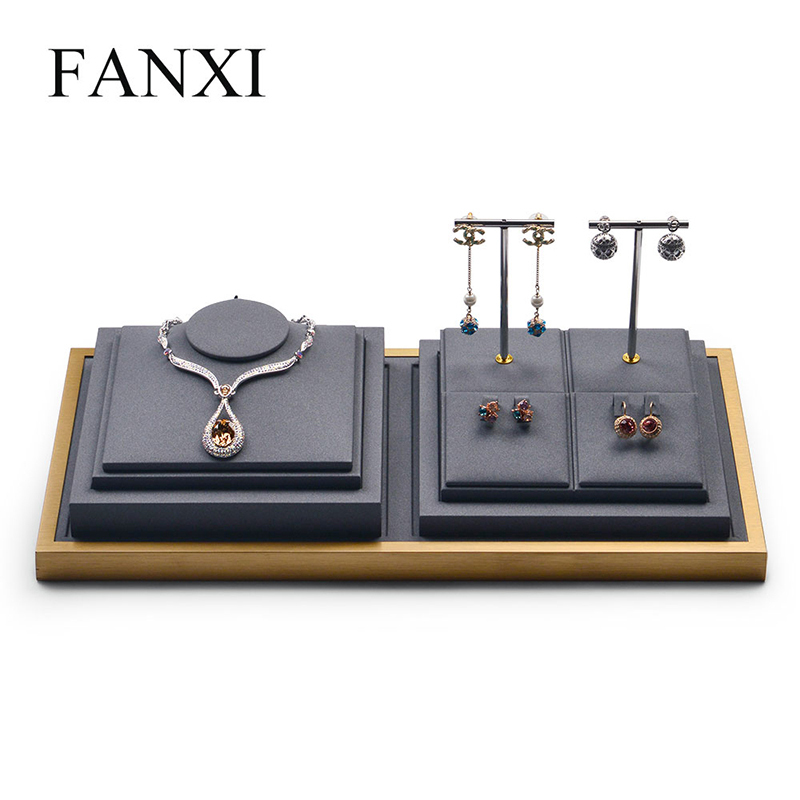 showcase jewelry display stand rack set