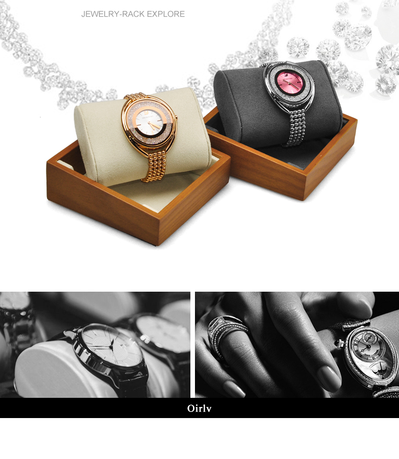 wooden wrist watch display stand bangle holder