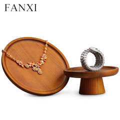Wooden jewelry display stand holder for bangle ring earring pendant bracelet