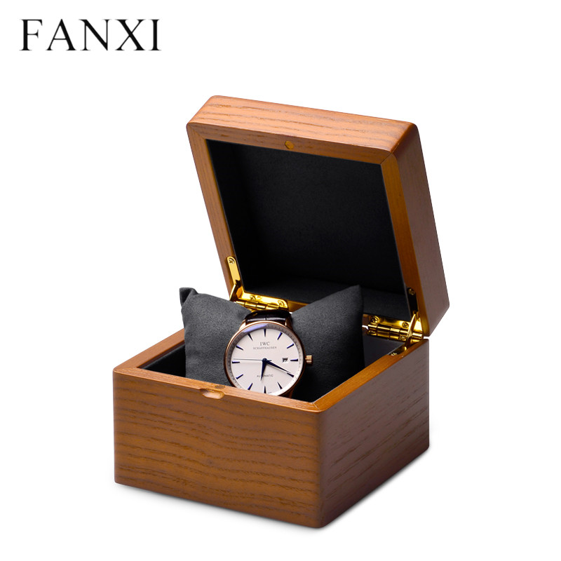 Wooden jewelry packing display box for bangle bracelet watch