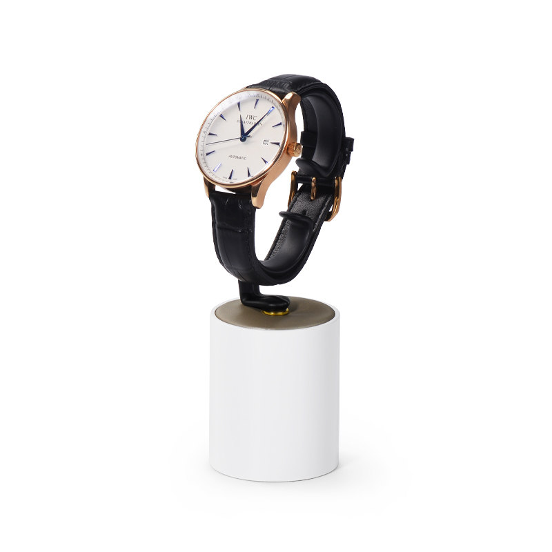 White colour wrist watch display stand set