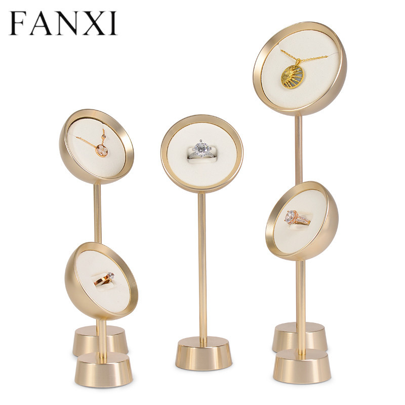 Luxury new design metal jewellery display stand for ring pendant