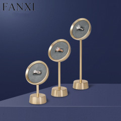 Luxury metal jewellery ring display stand holder