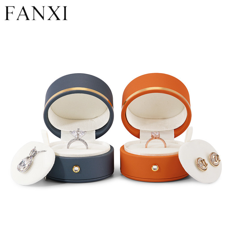 PU leather jewellery packaging box for ring pendant