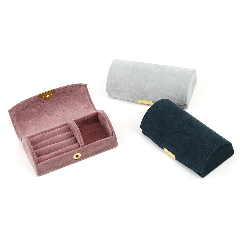 Bead velvet multifunction jewelry storage box