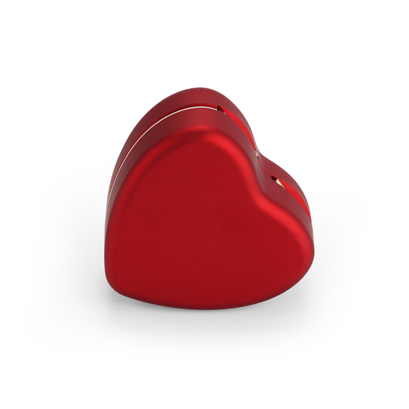 Red heart design jewelry packaging box for ring