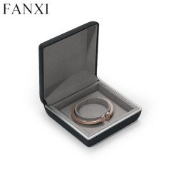 Black jewelry packing box for ring pendant bangle bracelet necklace