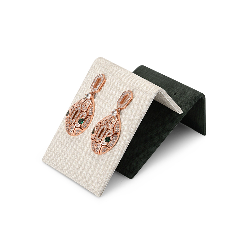 PU leather jewelry display card for earring