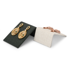 PU leather jewelry display card for earring