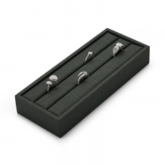 PU leather jewelry display tray for ring earring