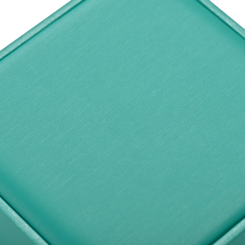 Custom Tiffany blue leather jewelry packaging box