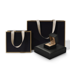 Custom logo jewelry packaging box with matching outer box and bags