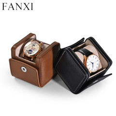 High end custom logo PU leather watch packaging box