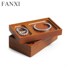Solid wood jewelry display tray