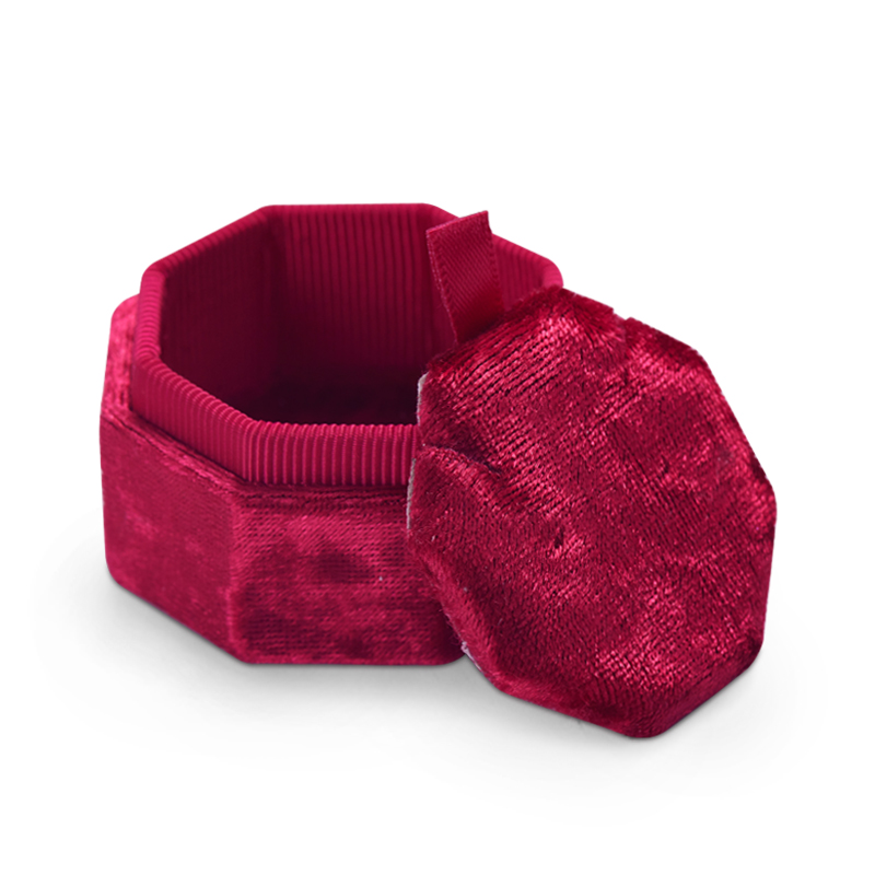 Red flannelette velvet jewelry pendant packaging box