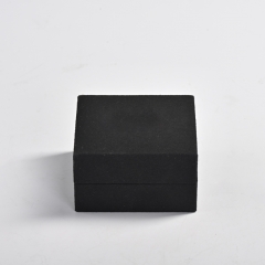 Wholesale custom logo/colour black microfiber jewellery ring box