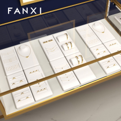 New design white microfiber jewellery display set for ring pendant bangle