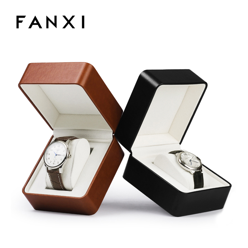 FANXI wholesale luxury PU leather wrist watch packaging box