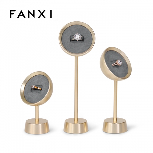 Luxury metal jewellery ring display stand holder