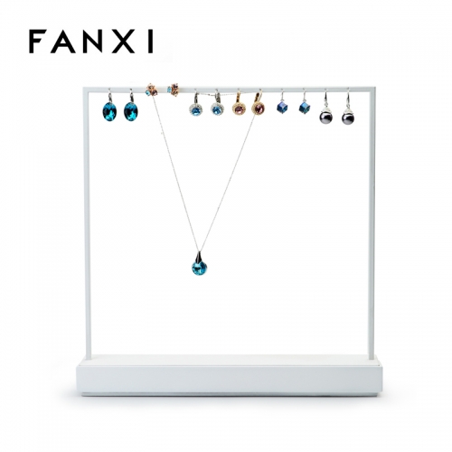 FANXI Capacity Custom Logo Metal Earring Display Stand For Counter Earrings Hanger