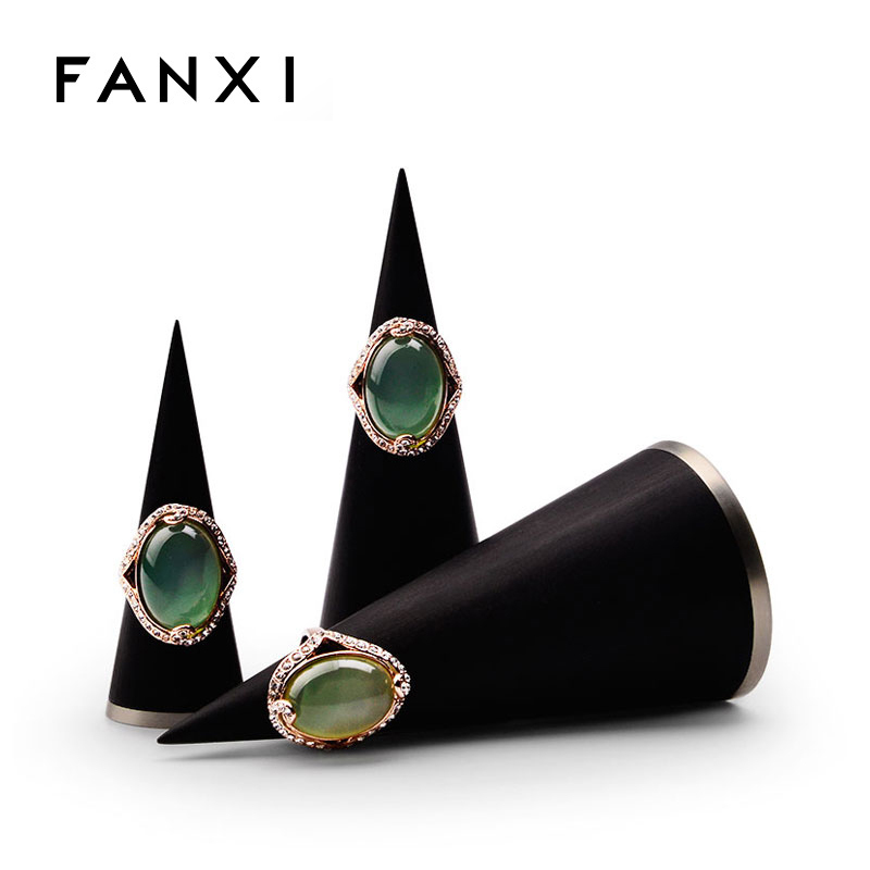FANXI factory wholesale custom logo finger ring display stand holder