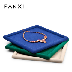 Luxury microfiber jewelry display trays for ring pendant bangle bracelet earring necklace