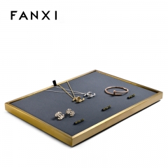 FANXI factory wholesale custom metal jewelry display utility tray